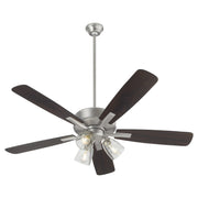 Ovation 52" 5-Blade Ceiling Fan with Multi-Light Kit in Satin Nickel