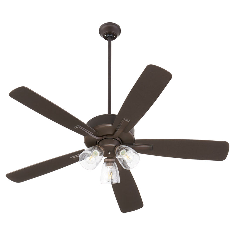 Ovation 52" 5-Blade Ceiling Fan with Multi-Light Kit in Oiled Bronze