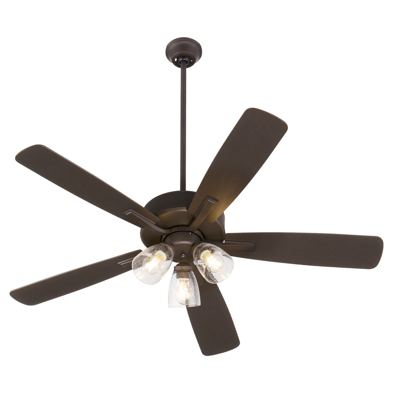 Ovation 52" 5-Blade Ceiling Fan with Multi-Light Kit in Oiled Bronze