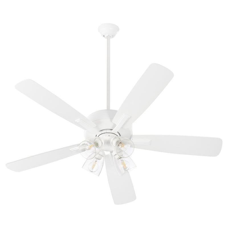 Ovation 52" 5-Blade Ceiling Fan with 4 Light Kit in Studio White