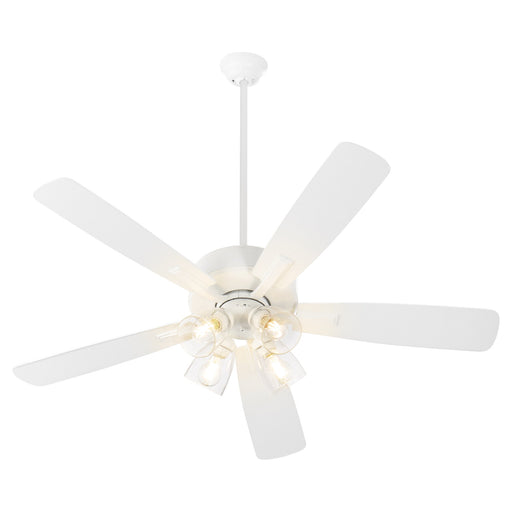 Ovation 52" 5-Blade Ceiling Fan with 4 Light Kit in Studio White