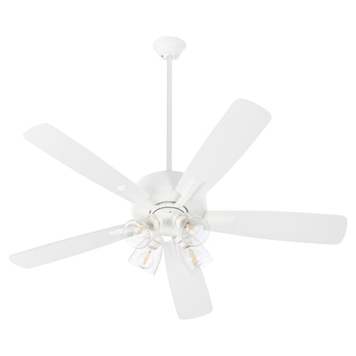 Ovation 52" 5-Blade Ceiling Fan with 4 Light Kit in Studio White