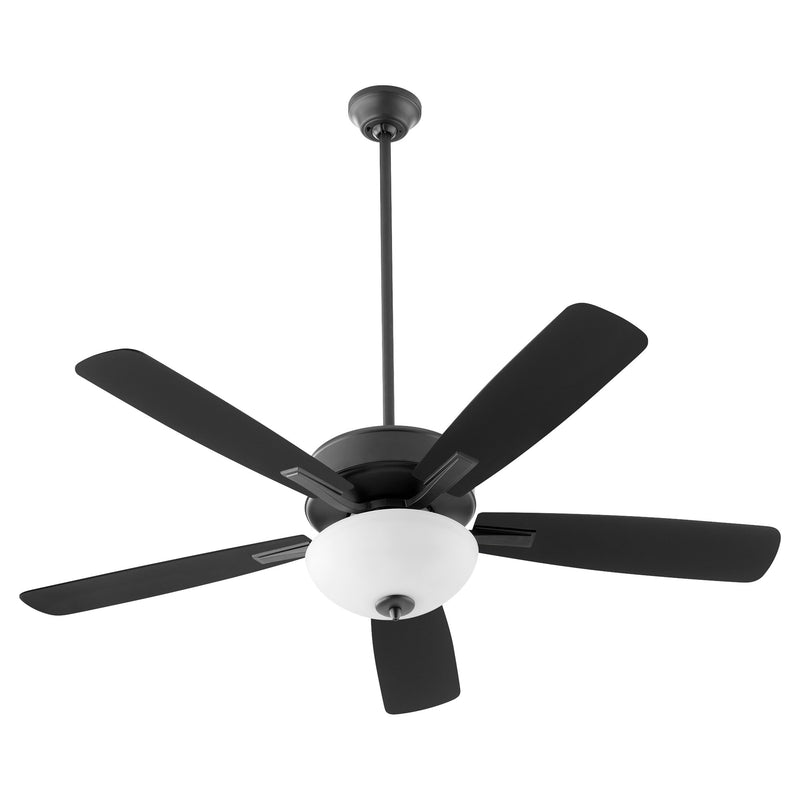 Ovation 52" 5-Blade Ceiling Fan with Bowl Light Kit in Matte Black
