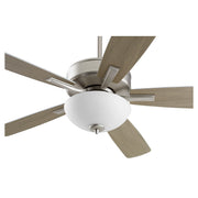Ovation 52" 5-Blade Ceiling Fan with Bowl Light Kit in Satin Nickel