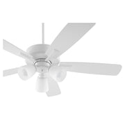 Ovation 52" 5-Blade Ceiling Fan with Bowl Light Kit in Studio White