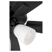 Ovation 52" 5-Blade Ceiling Fan with Multi-Light Kit in Matte Black