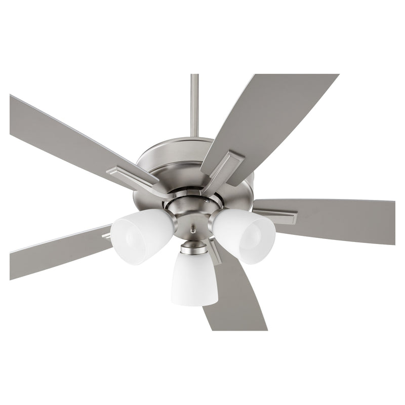Ovation 52" 5-Blade Ceiling Fan with Multi-Light Kit in Satin Nickel