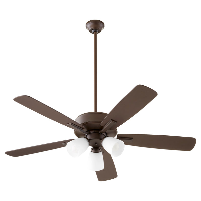 Ovation 52" 5-Blade Ceiling Fan with Multi-Light Kit in Oiled Bronze