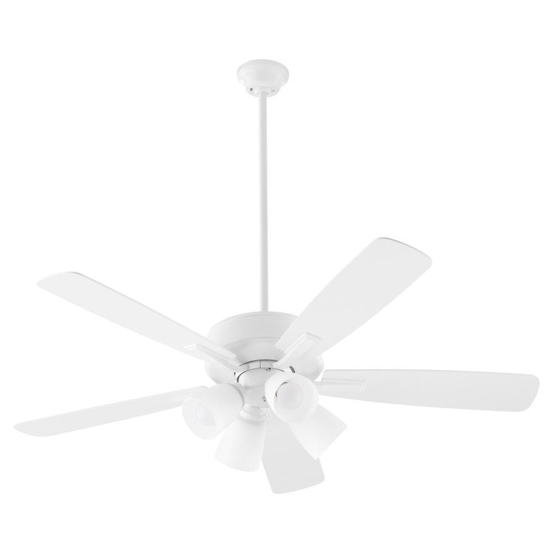 Ovation 52" 5-Blade Ceiling Fan with Multi-Light Kit in Studio White
