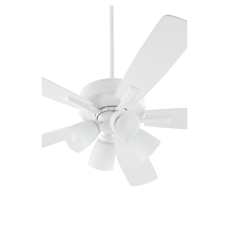 Ovation 52" 5-Blade Ceiling Fan with Multi-Light Kit in Studio White