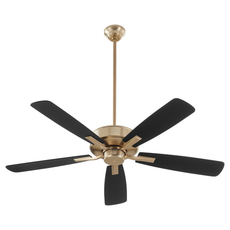 Ovation 52" 5-Blade Ceiling Fan in Aged Brass