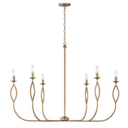 Cohen 6-Light Large Chandelier in Mystic Luster