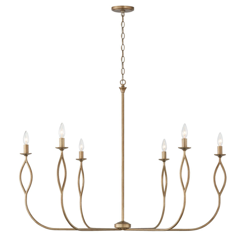 Cohen 6-Light Large Chandelier in Mystic Luster