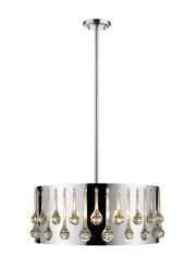 Oberon 5 Light 21" Pendant in Chrome