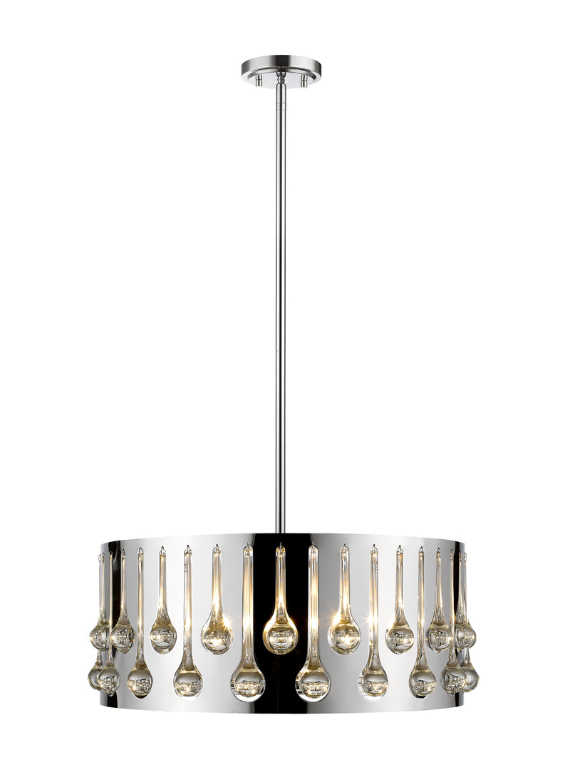 Oberon 5 Light 21" Pendant in Chrome
