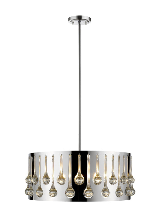 Oberon 5 Light 21" Pendant in Chrome