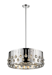 Oberon 6 Light 24.5" Pendant in Chrome