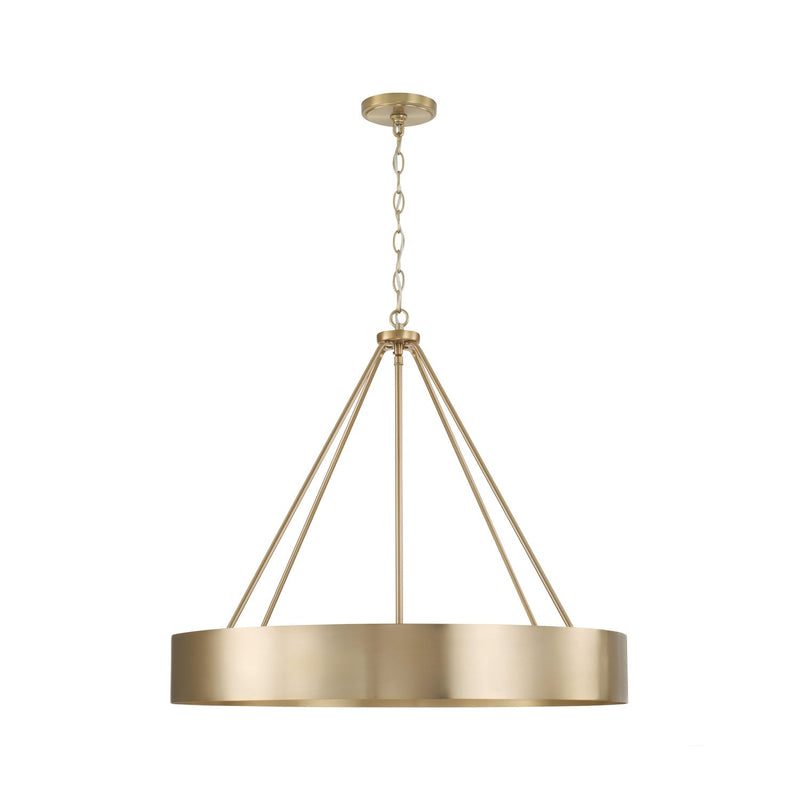 Weller 4-Light Chandelier in Matte Brass