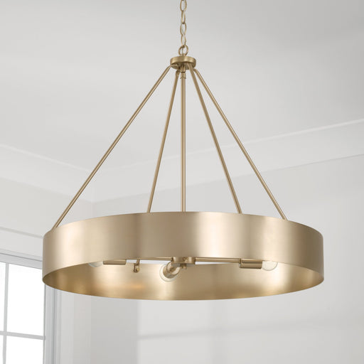 Weller 4-Light Chandelier in Matte Brass