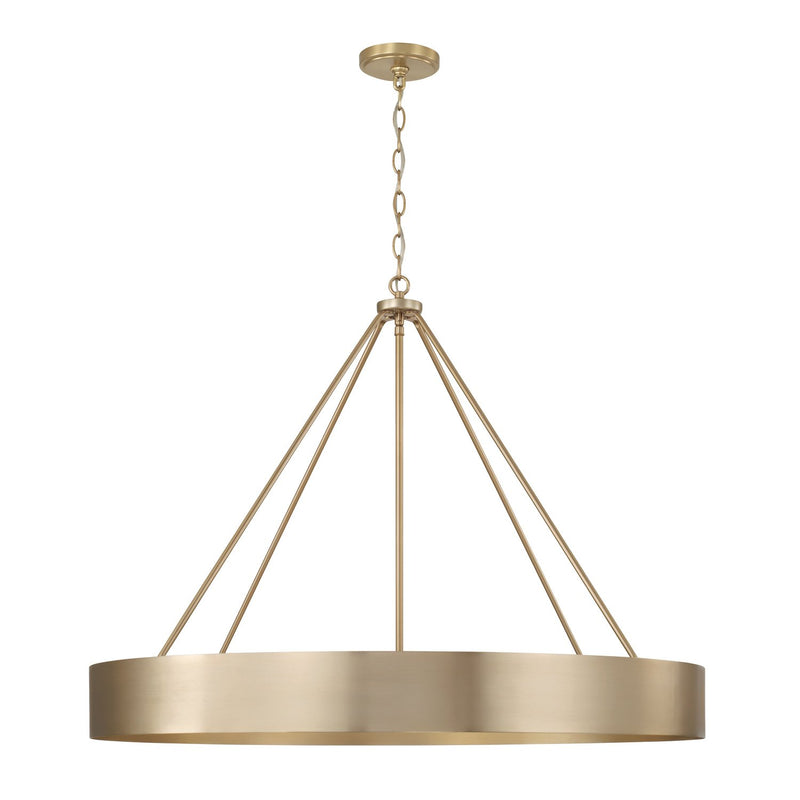 Weller 6-Light Chandelier in Matte Brass