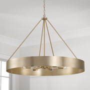 Weller 6-Light Chandelier in Matte Brass