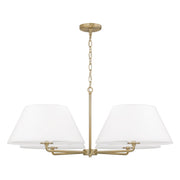 Parson 4-Light 39" Chandelier in Matte Brass
