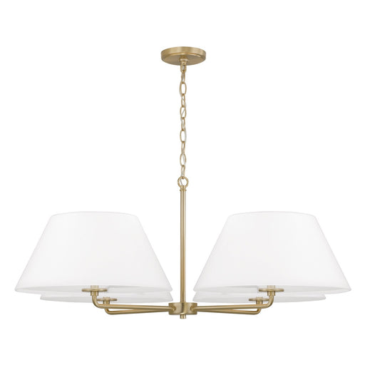 Parson 4-Light 39" Chandelier in Matte Brass