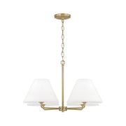 Parson 4-Light 27" Chandelier in Matte Brass
