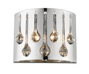 Oberon 2 Light 12" Wall Sconce in Chrome