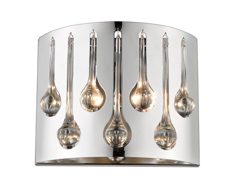 Oberon 2 Light 12" Wall Sconce in Chrome