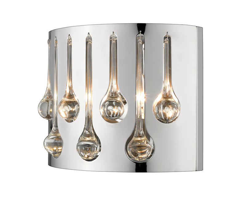 Oberon 2 Light 12" Wall Sconce in Chrome