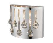 Oberon 2 Light 12" Wall Sconce in Chrome