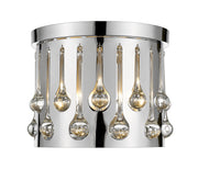 Oberon 3 Light 13" Flush Mount in Chrome