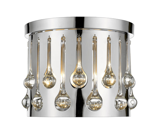 Oberon 3 Light 13" Flush Mount in Chrome