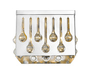 Oberon 4 Light 13.5" Flush Mount in Chrome