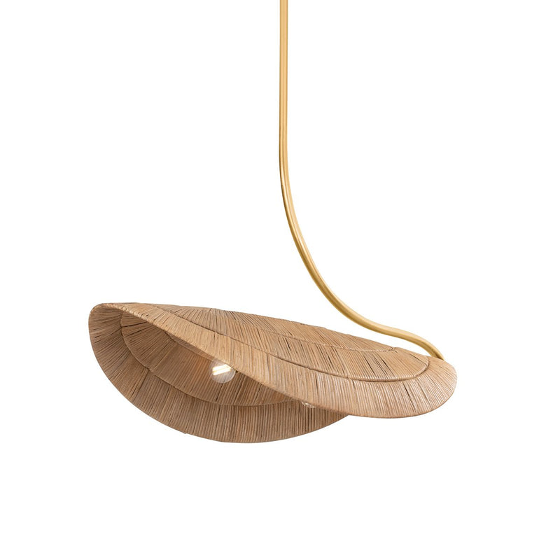 Medea 4-Light Linear Pendant in Gold Leaf