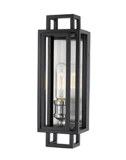 Titania 1 Light 4.75" Wall Sconce in Black + Brushed Nickel