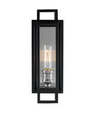 Titania 1 Light 4.75" Wall Sconce in Black + Brushed Nickel