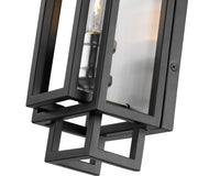 Titania 1 Light 4.75" Wall Sconce in Black + Brushed Nickel