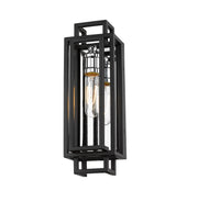 Titania 1 Light 4.75" Wall Sconce in Black + Chrome