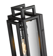 Titania 1 Light 4.75" Wall Sconce in Black + Chrome