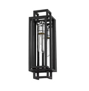 Titania 1 Light 4.75" Wall Sconce in Black + Chrome