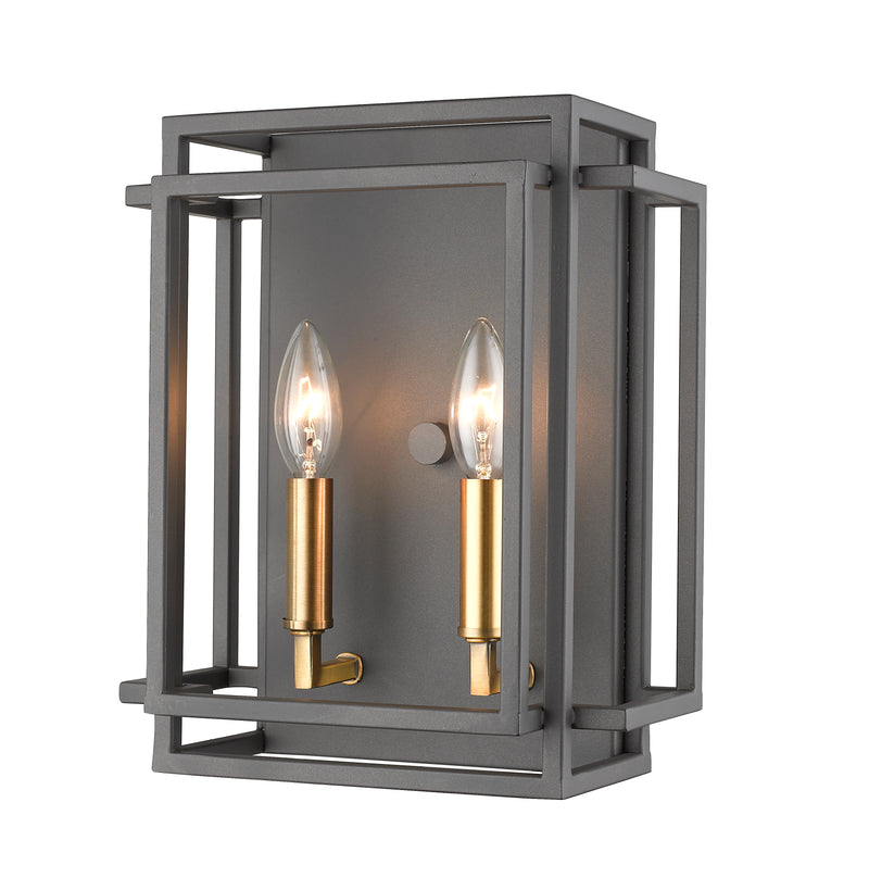 Titania 2 Light 10" Wall Sconce in Bronze + Olde Brass