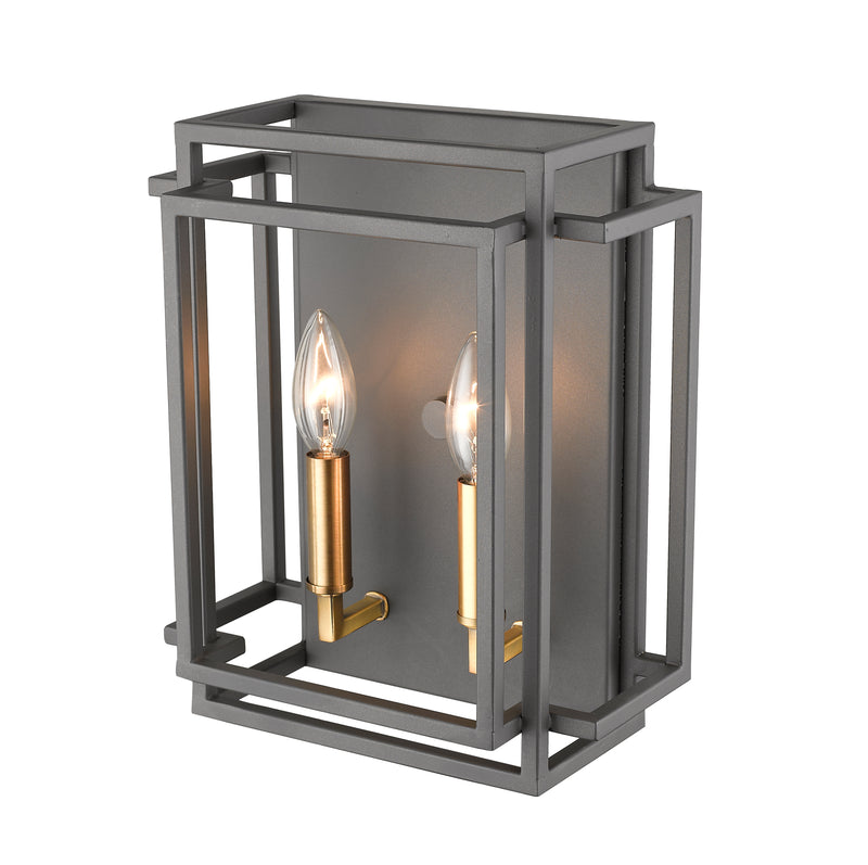 Titania 2 Light 10" Wall Sconce in Bronze + Olde Brass