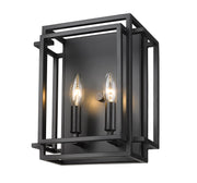Titania 2 Light 10" Wall Sconce in Matte Black