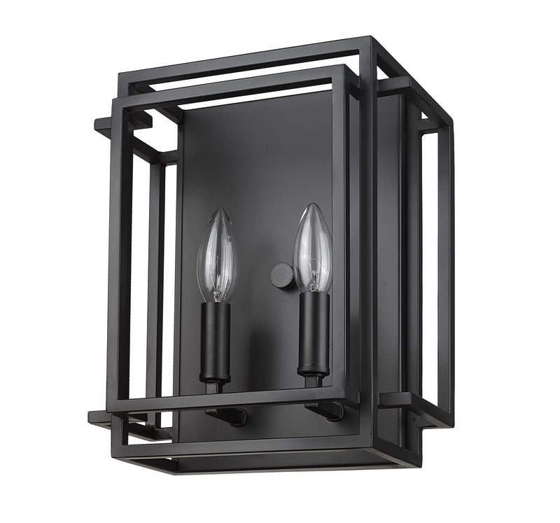 Titania 2 Light 10" Wall Sconce in Matte Black