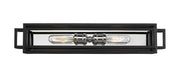 Titania 2 Light Vanity in Black + Chrome