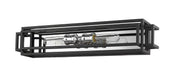 Titania 2 Light Vanity in Black + Chrome