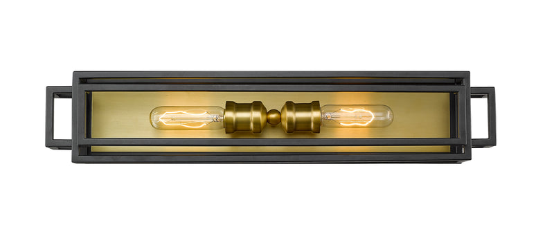 Titania 2 Light Vanity in Bronze + Olde Brass