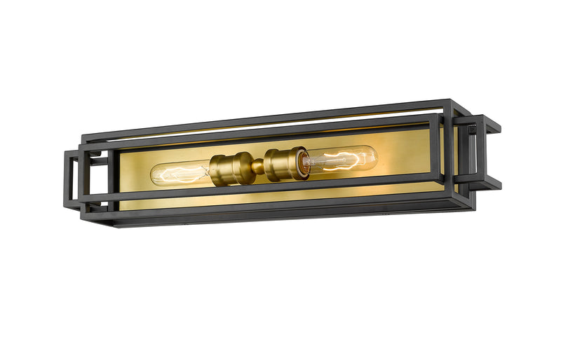 Titania 2 Light Vanity in Bronze + Olde Brass
